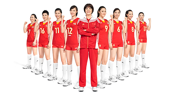 中国女排品牌代言形象拍摄